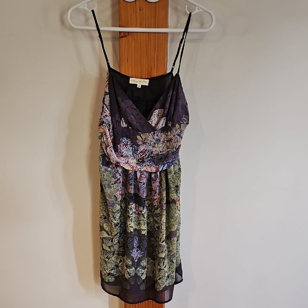 Floral-Print Mini Dress